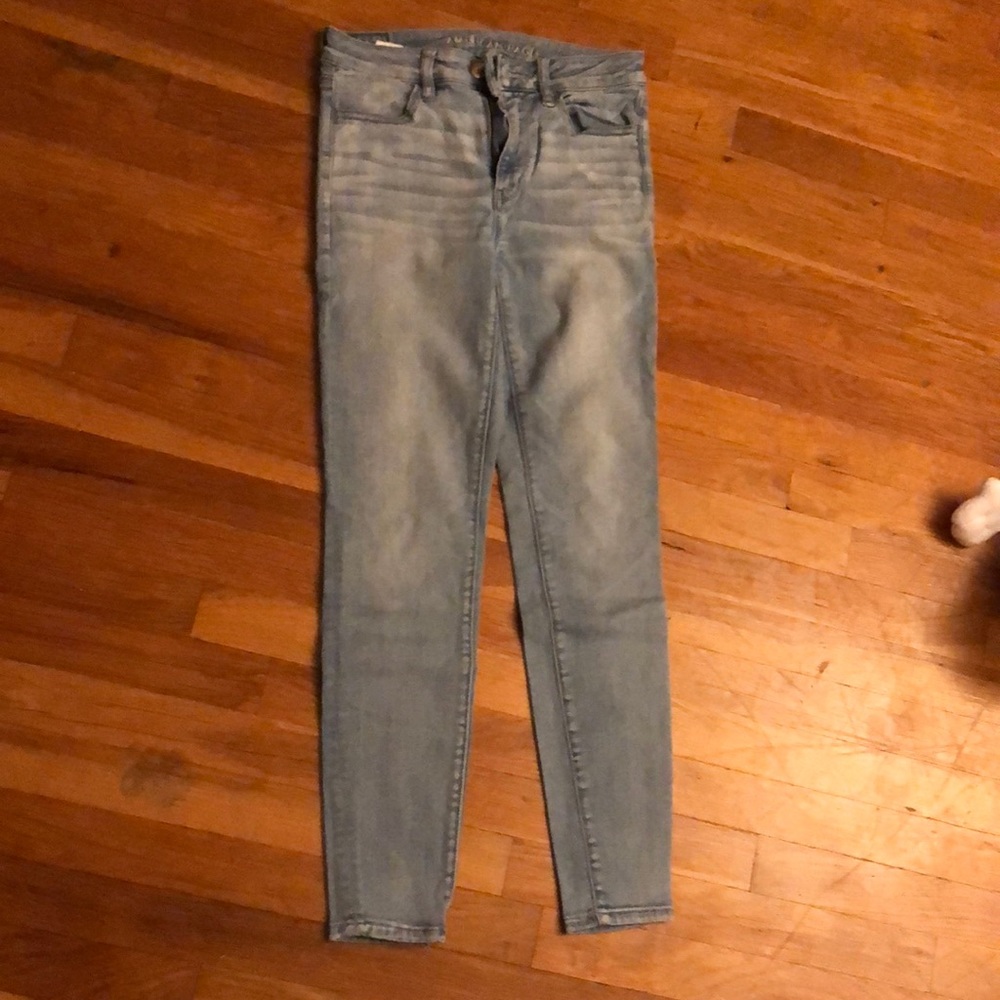 Light wash jeans